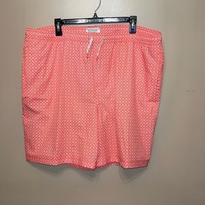 Orange swim shorts
